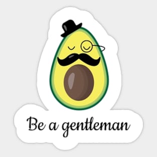 Avacado  Gentleman Sticker